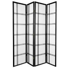 4 Panel Cross Room Divider Screen